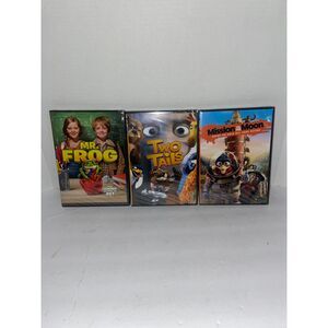 3 Kids DVD Movies NEW! Mr. Frog, Two  Tails and Mission to the Moon